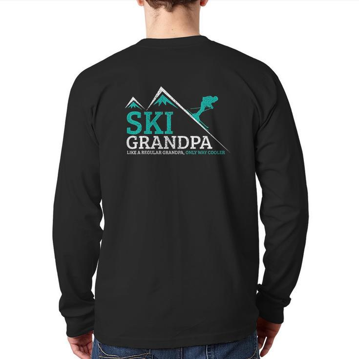Ski Grandpa Back Print Long Sleeve T-shirt