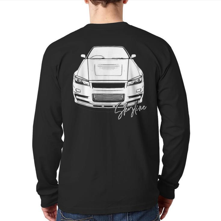 Skyline R34 Jdm Quote Brian C Jdm Car If One Day The Speed Back Print Long Sleeve T-shirt