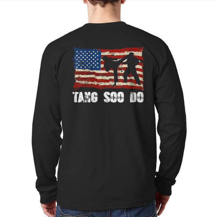 Tang Soo Do Men's Kid's Vintage Martial Arts Usa T Back Print Long Sleeve T-shirt