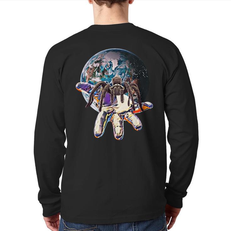 Tarantula Motif Coloful Spider Arachnid Tarantulas Back Print Long Sleeve T-shirt