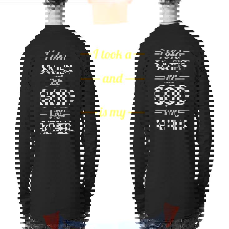 Test Christian Church Deacon Back Print Long Sleeve T-shirt