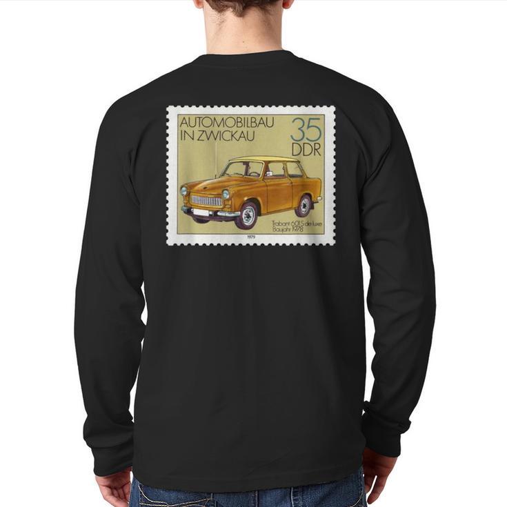 Trabant 601 S Trabant Retro Car Go Trabi Back Print Long Sleeve T-shirt