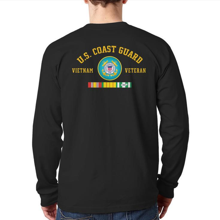 Us Coast Guard Vietnam Veteran  Back Print Long Sleeve T-shirt