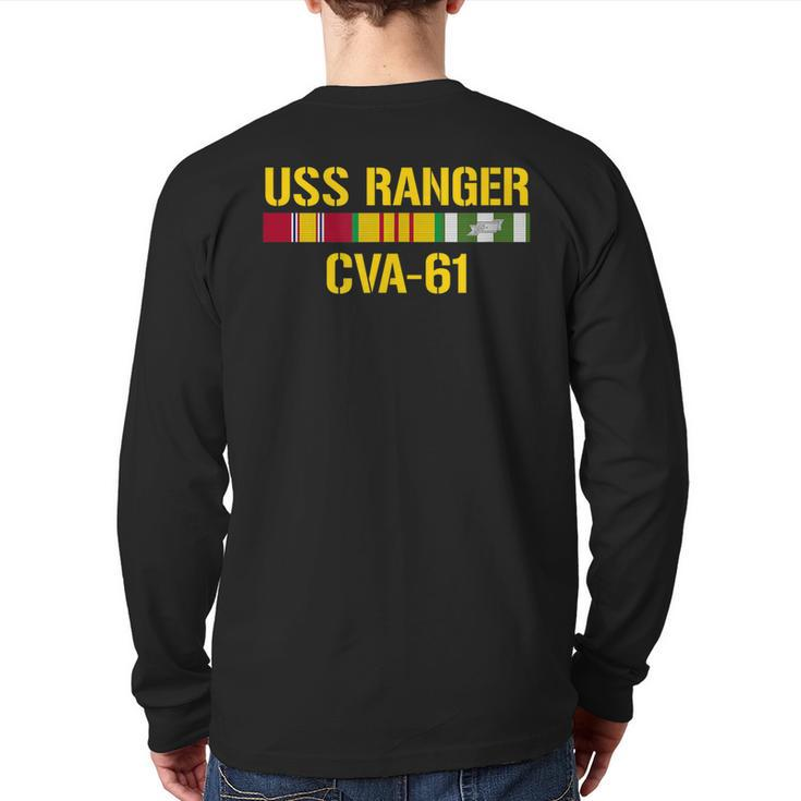 Uss Ranger Cva61 Vietnam Veteran Back Print Long Sleeve T-shirt