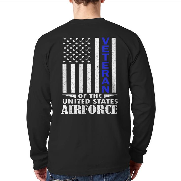 Veteran Of The United States Air Force Veterans Day Back Print Long Sleeve T-shirt