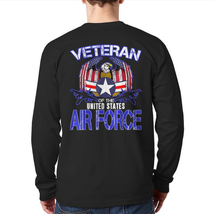 Veteran Of The United States Us Air Force Veteran Day Back Print Long Sleeve T-shirt
