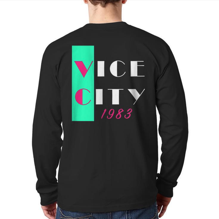 Vice City 1983 Back Print Long Sleeve T-shirt