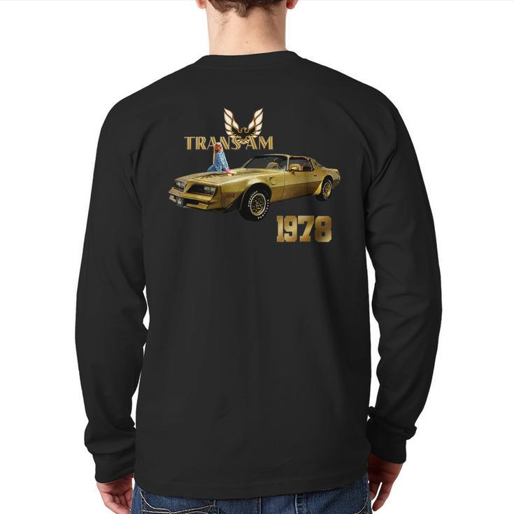 Vintage 1978 Trans Am Muscle Cars Classic Cars 1970S Back Print Long Sleeve T-shirt