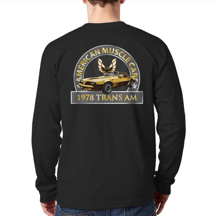 Vintage Classic 1978 Trans Am Muscle Cars 1970S Cars Cars  Back Print Long Sleeve T-shirt