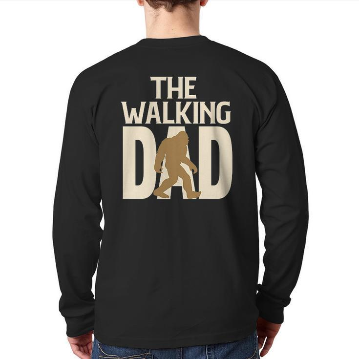 The Walking Bigfoot Dad Back Print Long Sleeve T-shirt