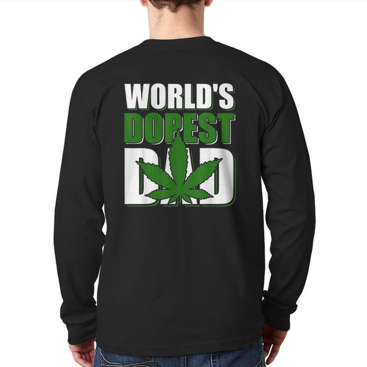 Worlds Dopest Dad Back Print Long Sleeve T-shirt
