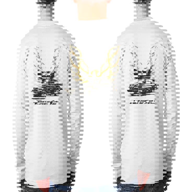 Classic Old School Muscle Car Classic Vintage American Car Back Print Long Sleeve T-shirt