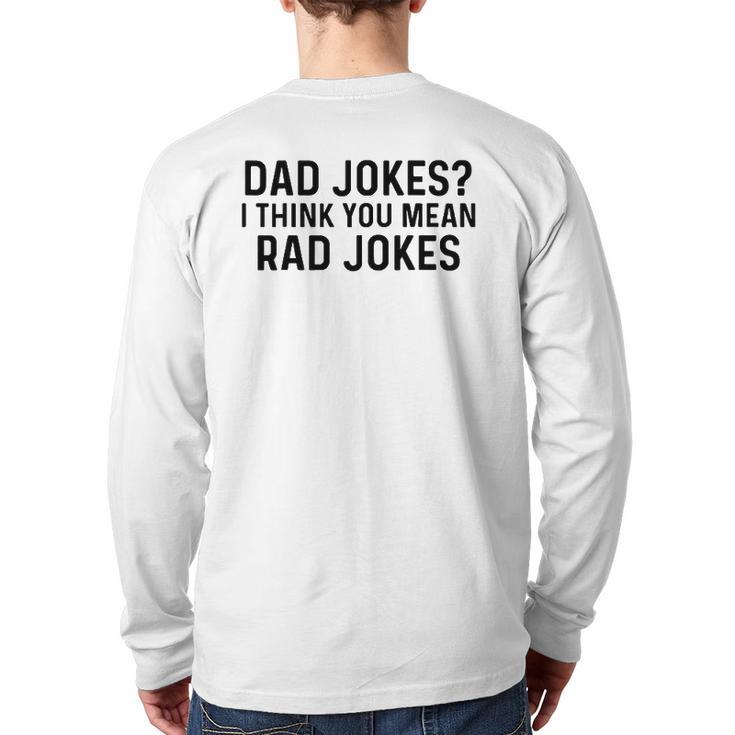 Dad Joke By Mitadesign1 Ver2 Back Print Long Sleeve T-shirt