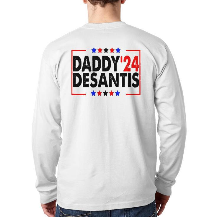 Daddy'24 Desantis Make America Florida Back Print Long Sleeve T-shirt