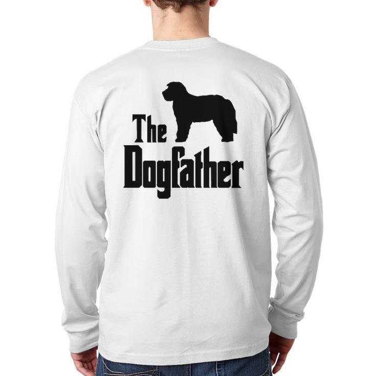 The Dogfather Dog  Bernedoodle Back Print Long Sleeve T-shirt