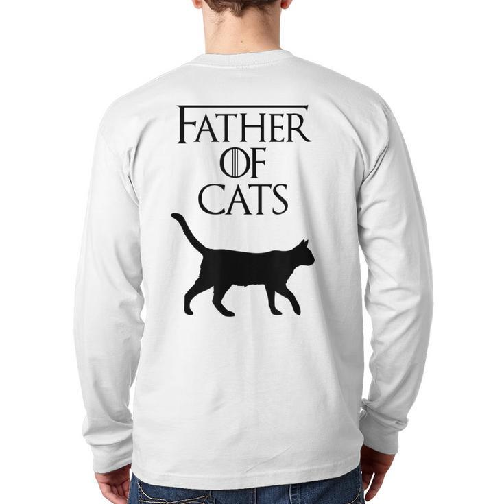Father Of Cats Fur Dad  Cat Lover S500191 Back Print Long Sleeve T-shirt