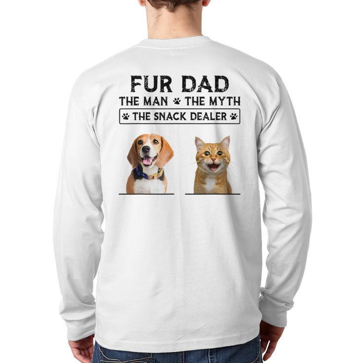 Fur Dad The Man The Myth The Snack Dealer Back Print Long Sleeve T-shirt