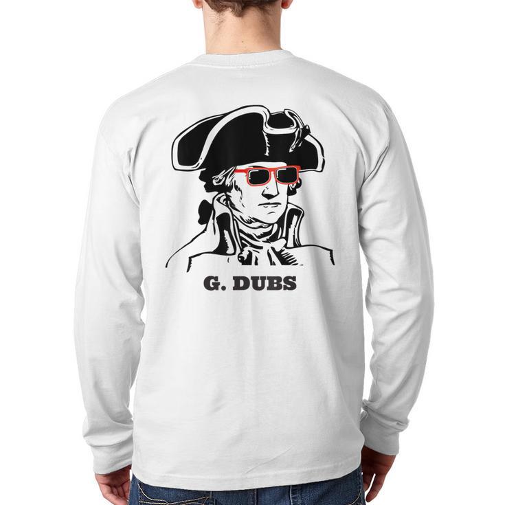 George Washington G Dubs Back Print Long Sleeve T-shirt