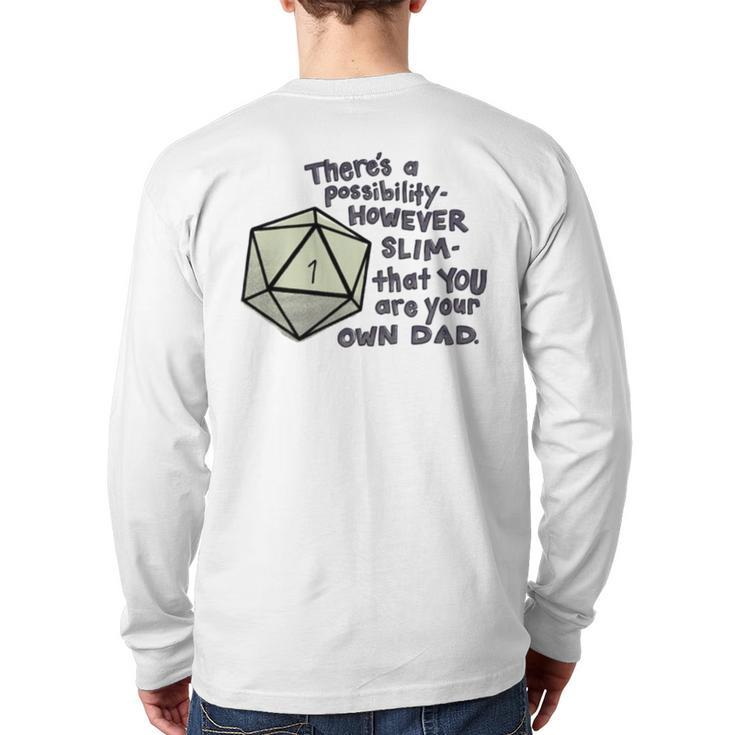 Gorgug Critical Dad Dimension Back Print Long Sleeve T-shirt
