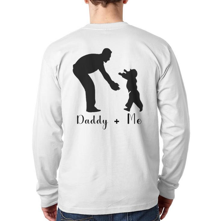 Happy Father's Day I Love Father Daddy And Me Back Print Long Sleeve T-shirt