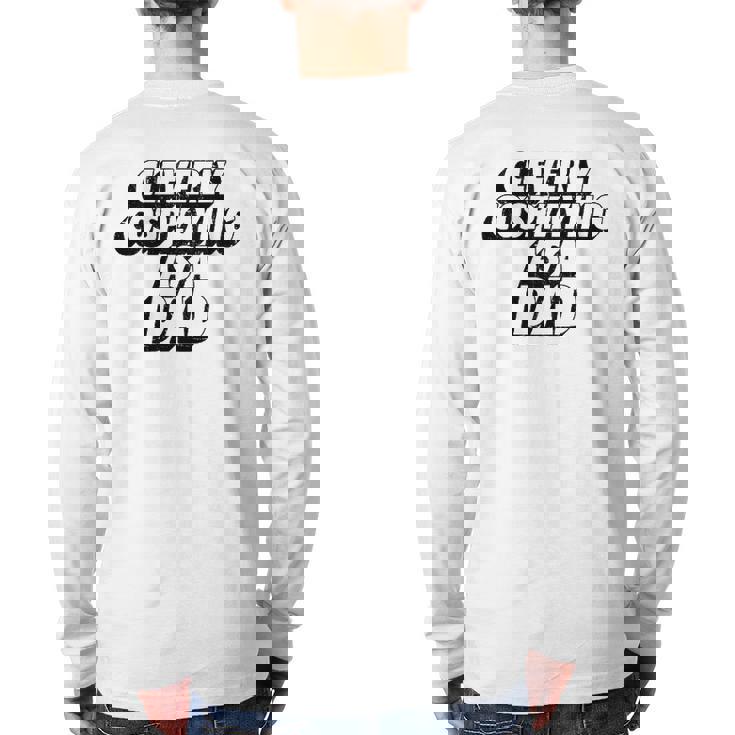 Mens Clevery Cosplaying As A Dad Comic Con Dad Back Print Long Sleeve T-shirt