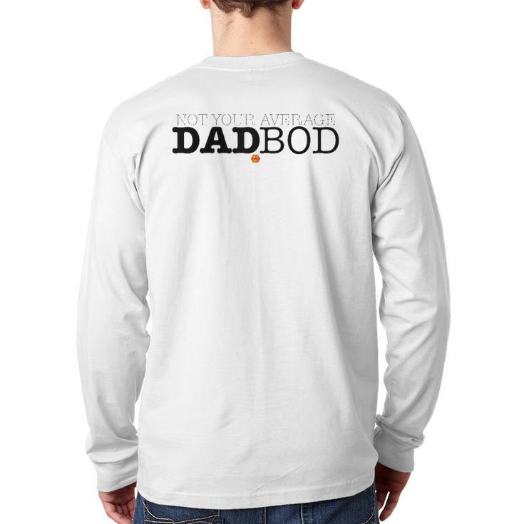 Mens Not Your Average Dadbod Raglan Baseball Tee Back Print Long Sleeve T-shirt