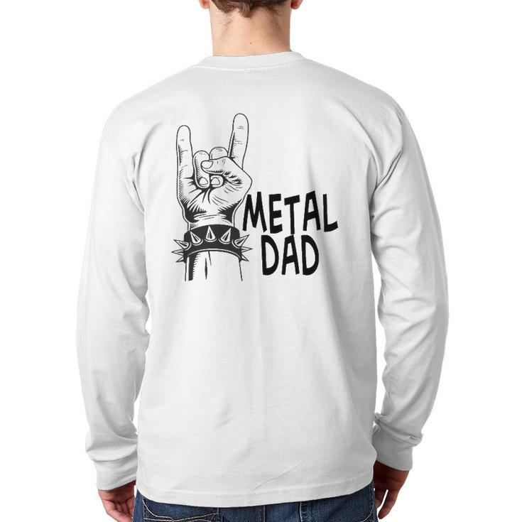 Metal Dad Classic Father's Day Back Print Long Sleeve T-shirt