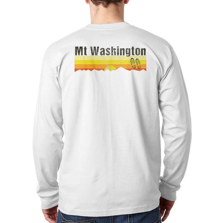 Mt Washington Nh Vintage Mt Washington Back Print Long Sleeve T-shirt