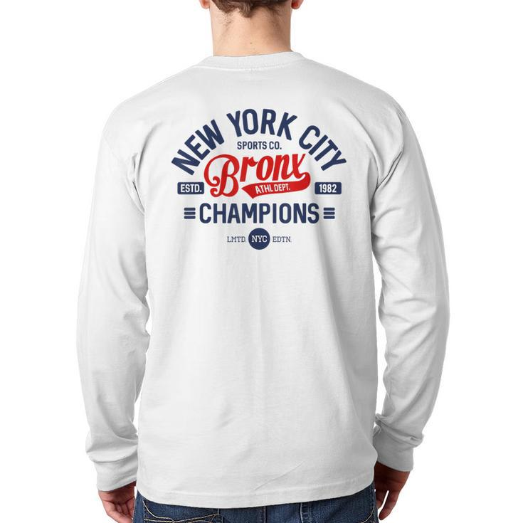 New York City Sport Co Football Baseball Basketball Fan Back Print Long Sleeve T-shirt