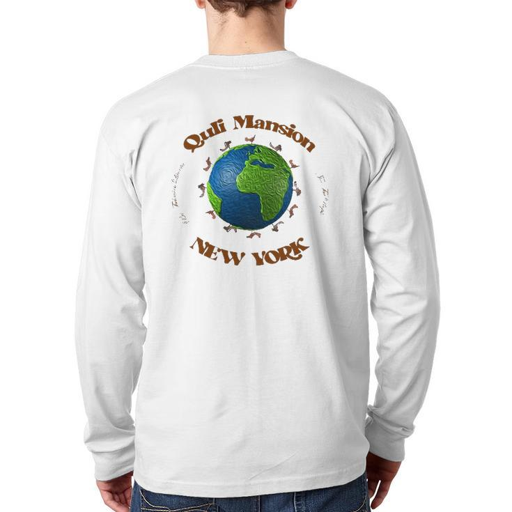 Quli Mansion Dog World New York Back Print Long Sleeve T-shirt