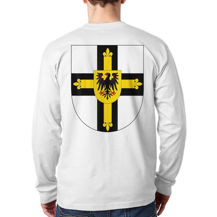 Teutonic Order Cross Back Print Long Sleeve T-shirt