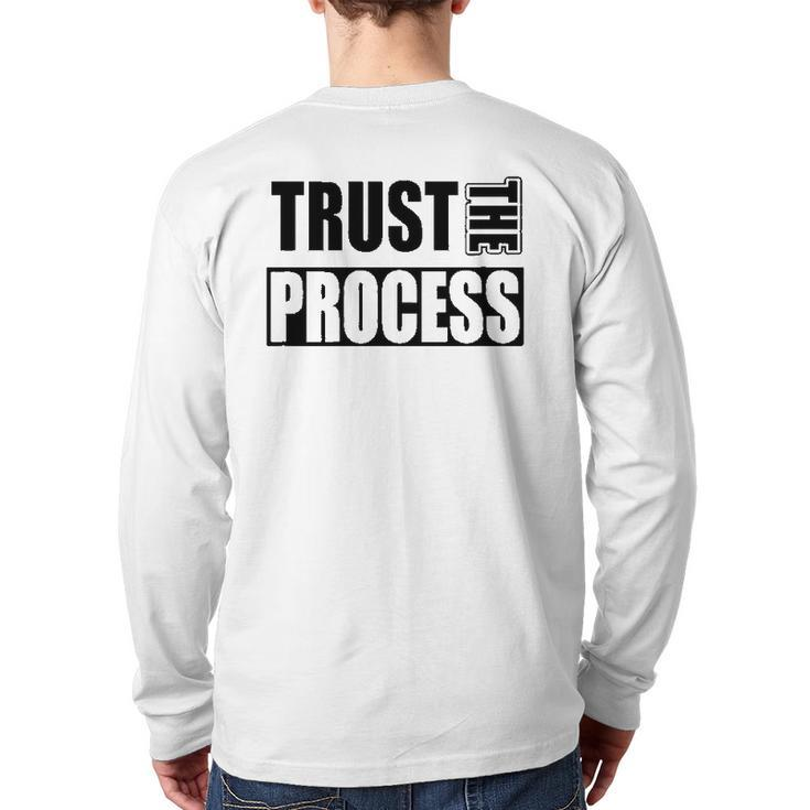 Trust The Process C604 Gym Workout Fitness Back Print Long Sleeve T-shirt