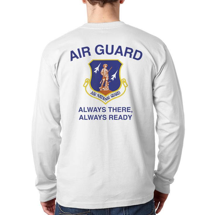 Us Air Force National Guard Veteran Ngb22 American Usaf Back Print Long Sleeve T-shirt