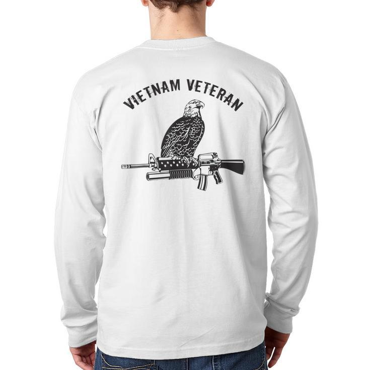 Us Army Us Navy Us Air Force Vietnam Veteran Back Print Long Sleeve T-shirt