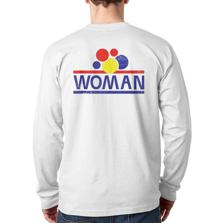 Wonder Bread Woman Puns Silly Dad Joke Back Print Long Sleeve T-shirt