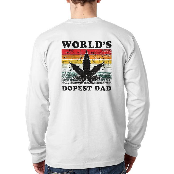 Worlds Dopest Dad Back Print Long Sleeve T-shirt