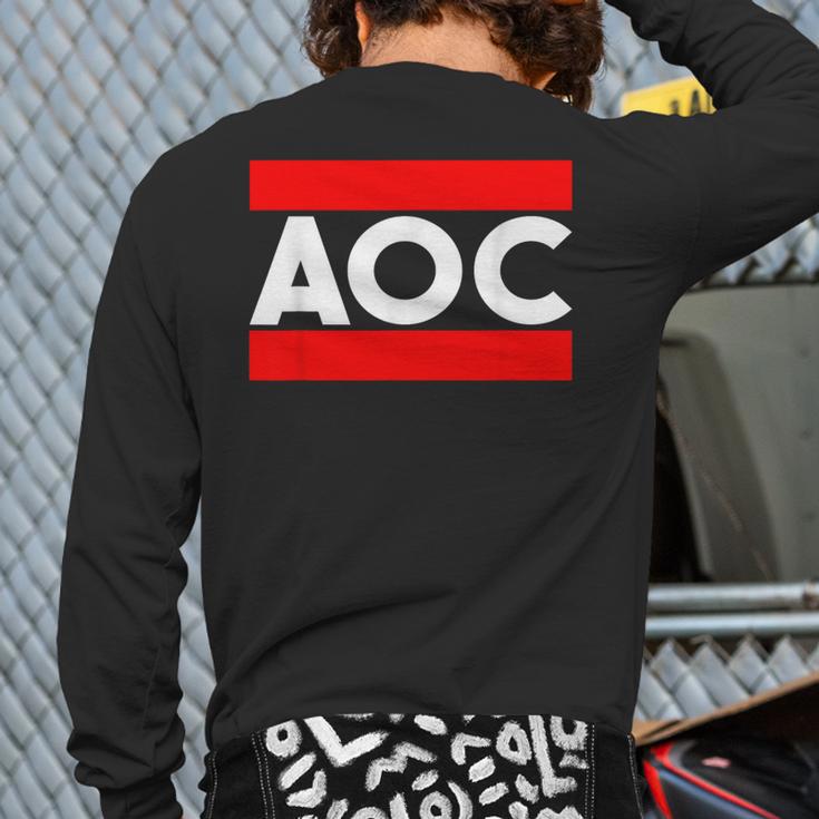 Alexandria Ocasio-Cortez Aoc Classic Rap Back Print Long Sleeve T-shirt