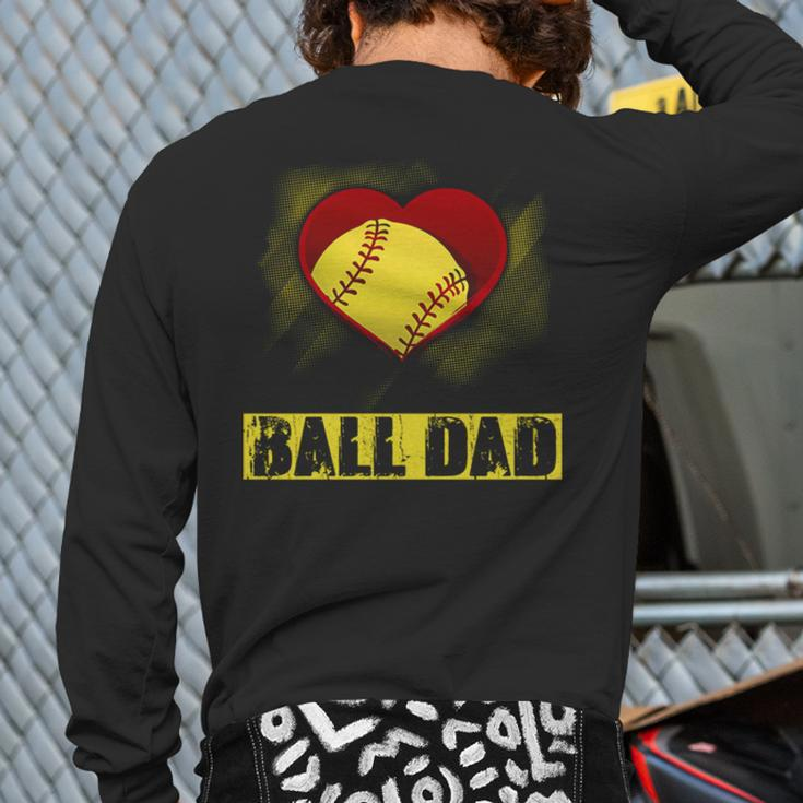 Ball Dad V2 Back Print Long Sleeve T-shirt
