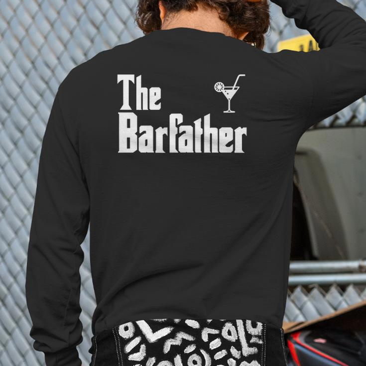The Barfather Bartender Back Print Long Sleeve T-shirt