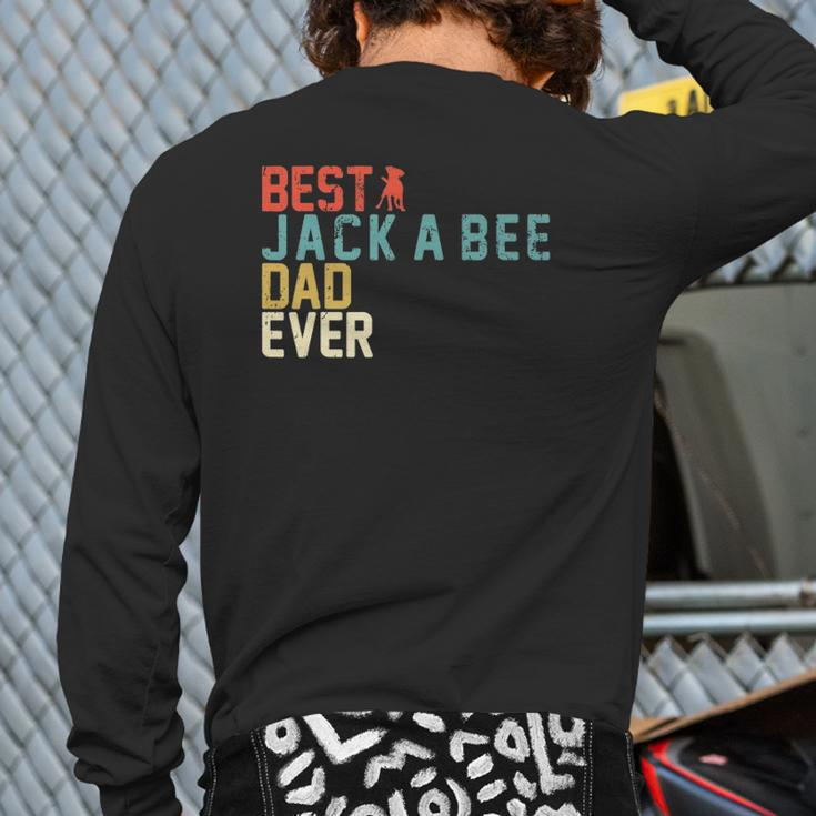 Best Jack-A-Bee Dad Ever Retro Vintage Back Print Long Sleeve T-shirt