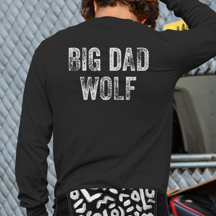Big Dad Wolf Back Print Long Sleeve T-shirt
