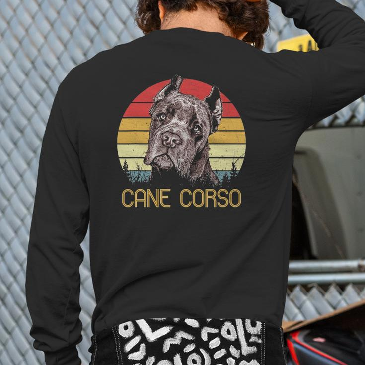Cane Corso Retro Vintage Cane Corso Back Print Long Sleeve T-shirt
