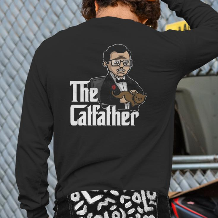 The Catfather Cat Dad Father Of Cats Back Print Long Sleeve T-shirt