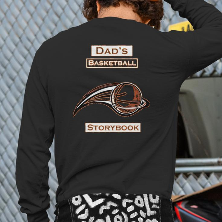 Dad Basketball Back Print Long Sleeve T-shirt