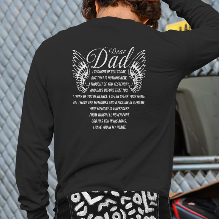 Dear Dad I Thought Of You Today-Gigapixel Back Print Long Sleeve T-shirt