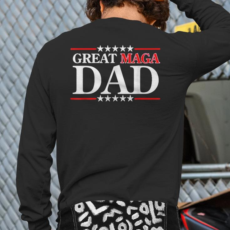 Donald Trump Jr Father's Day Great Maga Dad Back Print Long Sleeve T-shirt