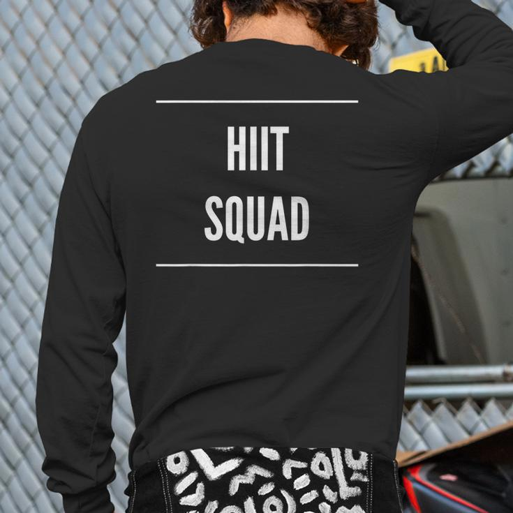 Hiit Squad Novelty Gym Workout Back Print Long Sleeve T-shirt