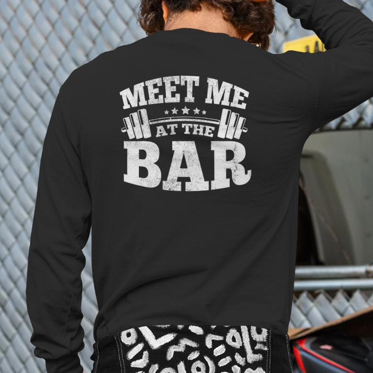 Meet Me At The Bar S Back Print Long Sleeve T-shirt