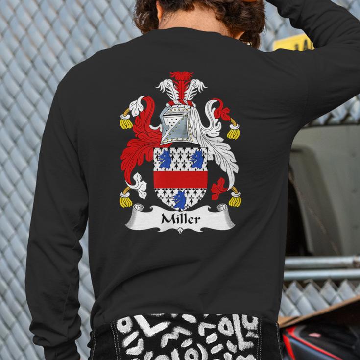 Miller Coat Of Arms Family Crest Back Print Long Sleeve T-shirt