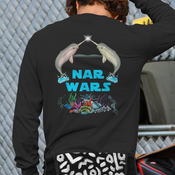 Narwhal Nar Wars Under The Sea Back Print Long Sleeve T-shirt